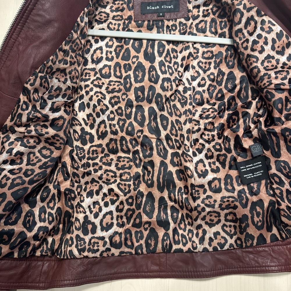 Black Rivet leather jacket. - Picture 2 of 5